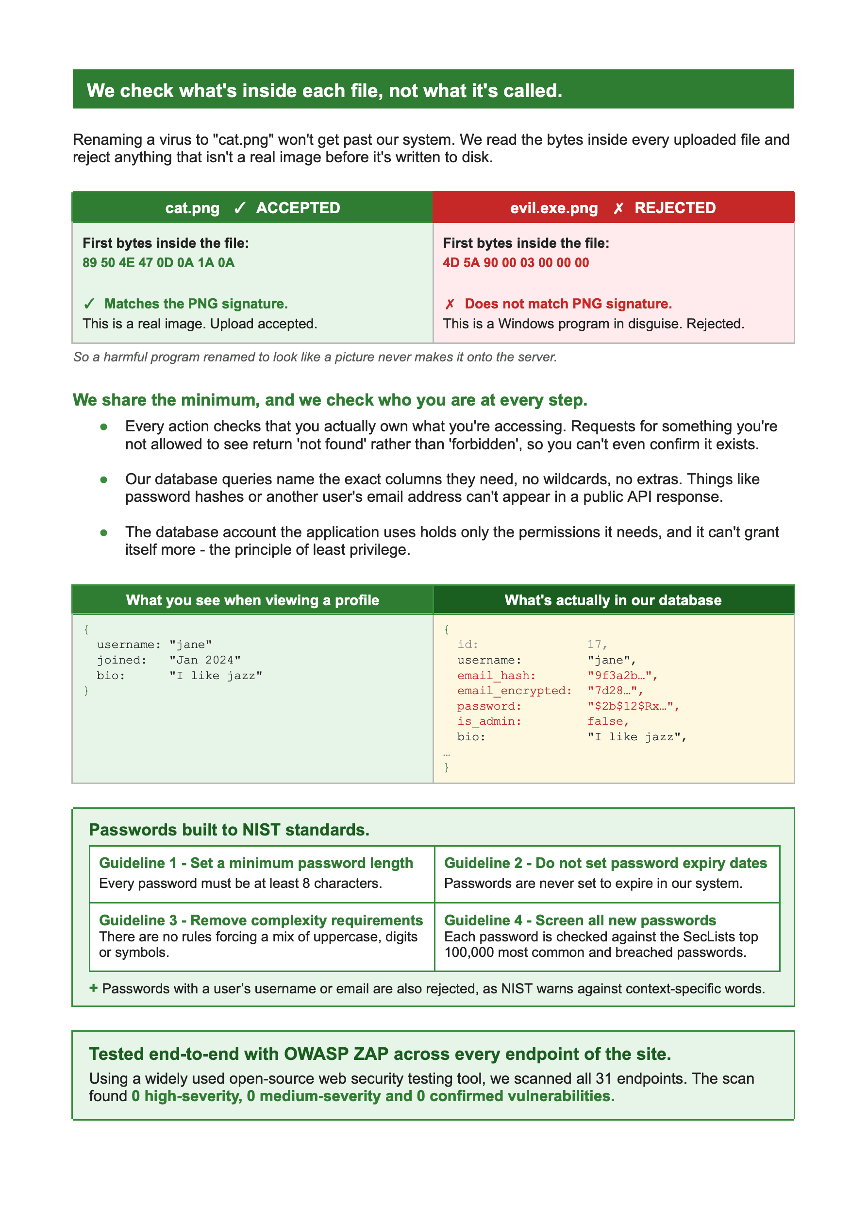 Security flyer, page 2