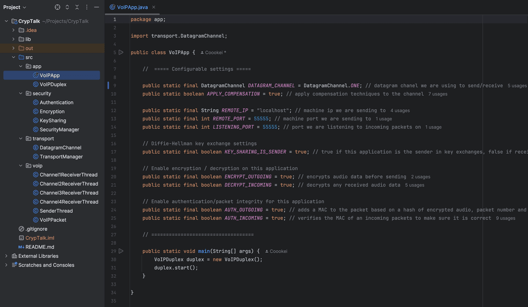 Overview of the project’s modular structure