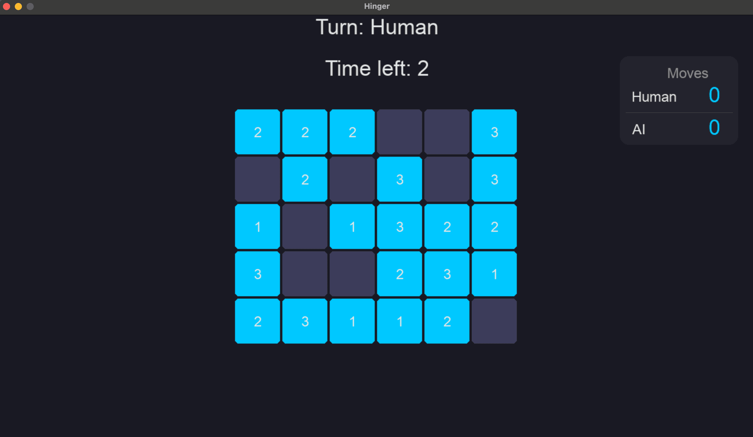 Hinger Strategy Game